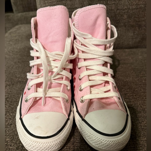 Converse Limited Edition Valentines hearts High-Top Sneakers - Picture 3 of 7